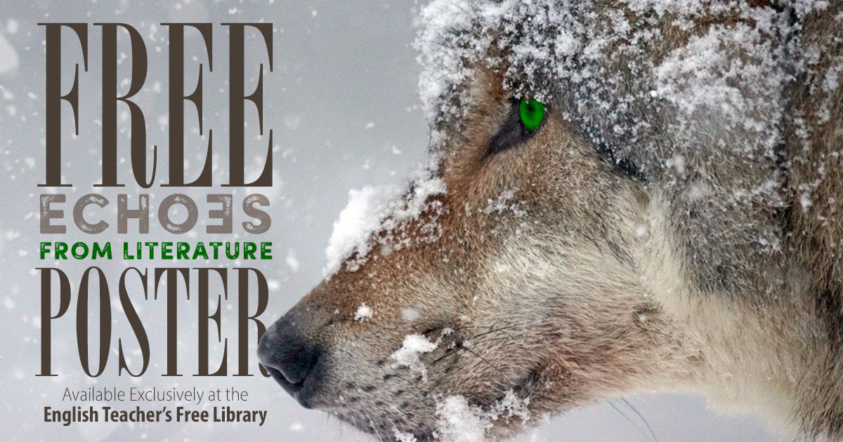 Echoes From Literature Jack London Free Poster Prestwick House